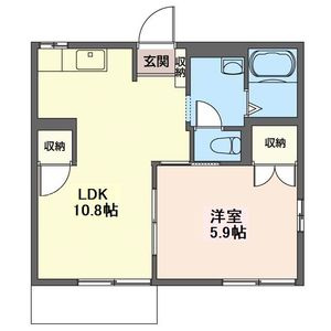 クレールハイツの間取り