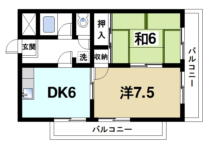 コーポ五風の間取り