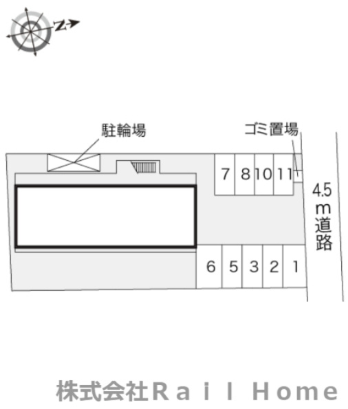 レオパレス福田の区画図