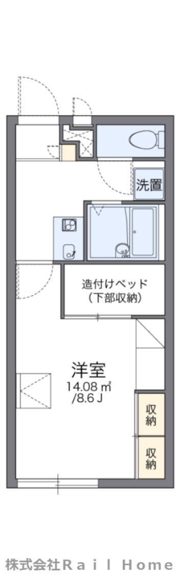 レオパレス福田の間取り