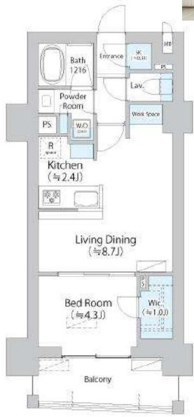 杉並区阿佐谷北１丁目の賃貸マンションの間取り