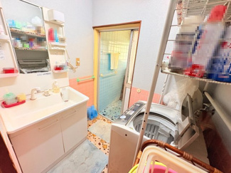 【洗面所】 | 八代市本野町　延べ床33坪以上　平屋 | スペースが確保できる洗面所です