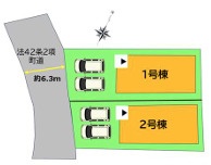 糟屋郡篠栗町庄４丁目１期　２号棟の区画図