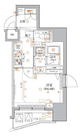 クレイシア入谷竜泉の間取り|間取りです。