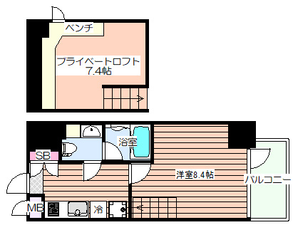 【間取り】 | リセス大阪イースト