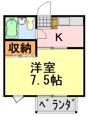 【間取り】 | 細谷ハイムB