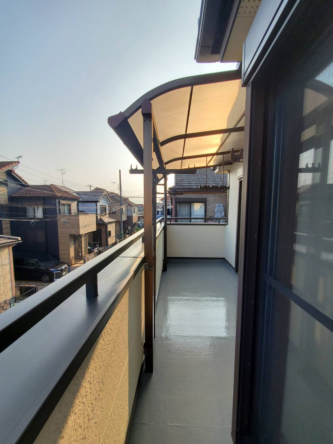 三郷市　　彦成1丁目　中古戸建のバルコニー|暖かな日差しのふりそそぐバルコニー