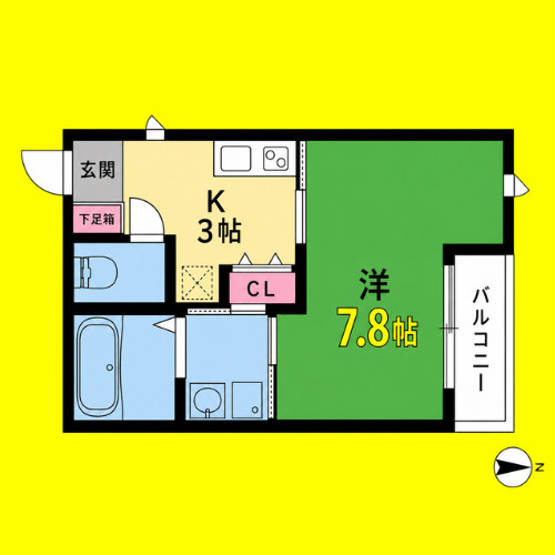 Your Grace中村公園(ユア グレイス中村公園)　名古屋市賃貸　仲介手数料無料の間取り