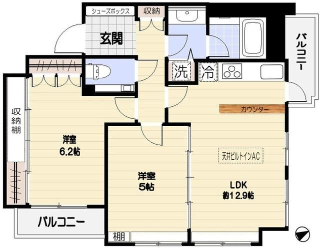 ファミール新宿グランスイートタワーの間取り