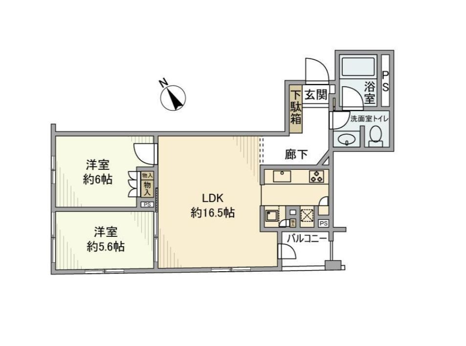 プラウドジェム市ヶ谷の間取り