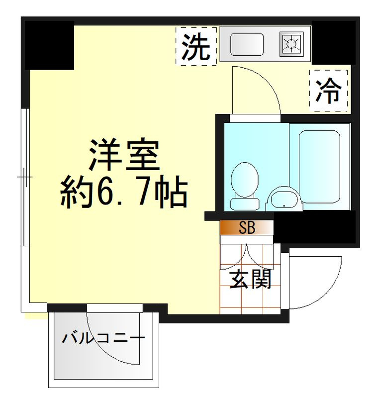中銀上野小島マンシオンの間取り