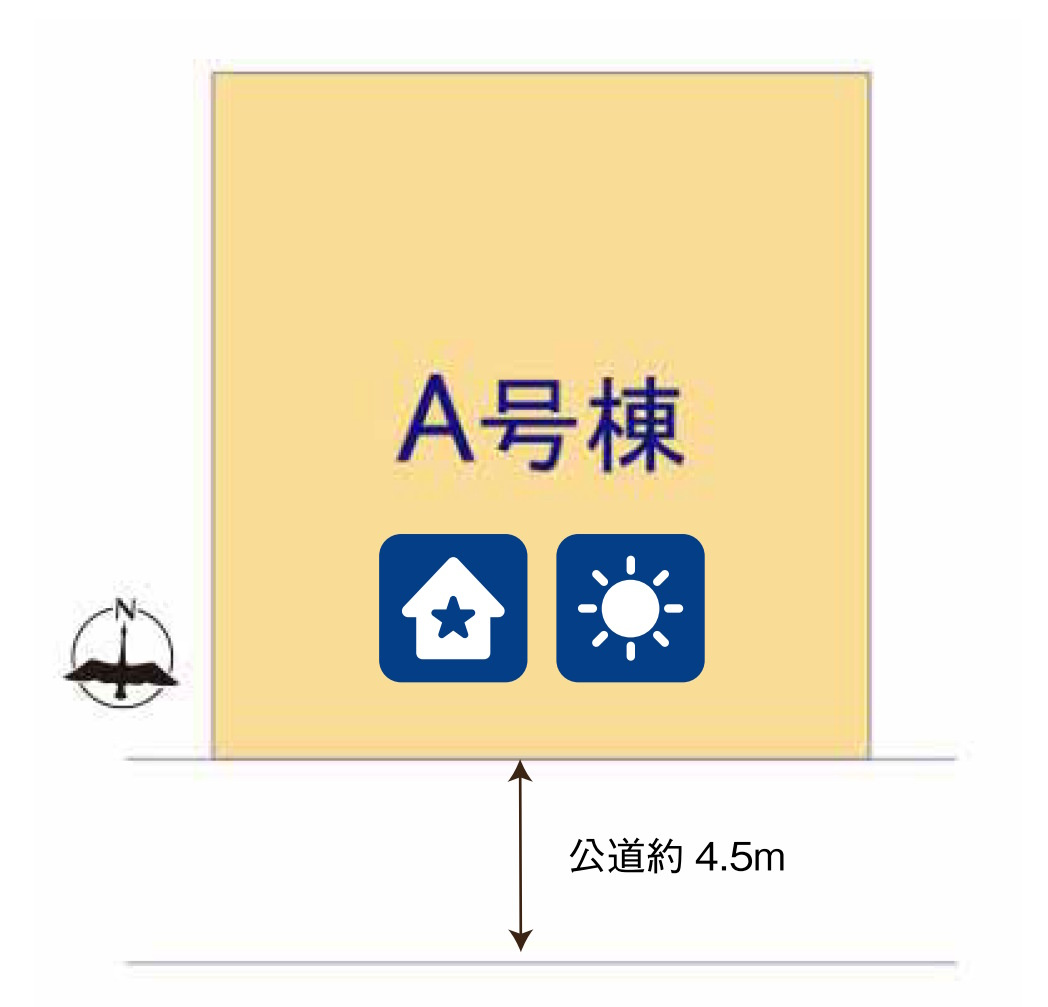 町田市東玉川学園１丁目　新築1棟の区画図