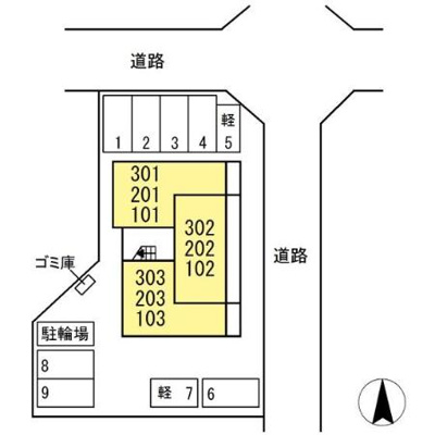 【区画図】 | クレールD棟