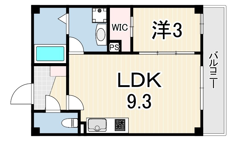 ルクス西宮北口の間取り