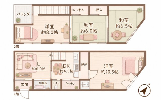 日吉町　中古一戸建ての間取り|間取り図はいかがですか？ご希望を叶える間取りですか？リビングの広さは？水回りの位置は？カウンターキッチン？など色々な情報が集約されています。弊社ではリフォームなどのご相談も承っております。