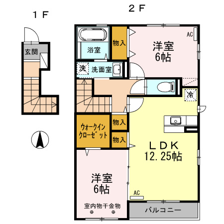 【間取り】 | ヴューテラスB