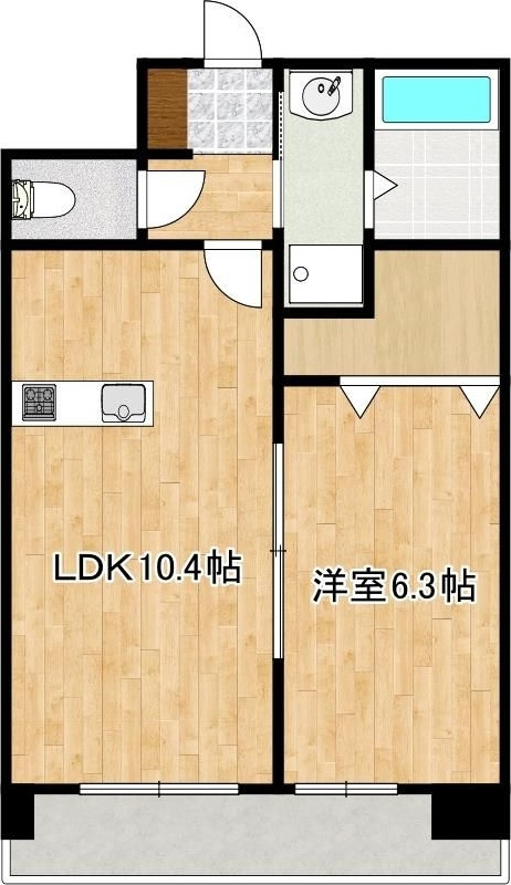 クロノス41新町IVの間取り