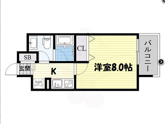 【間取り】 | ディオレクレスト東心斎橋