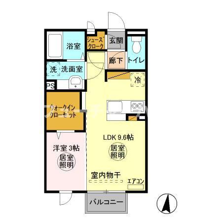 グランマーレ　Rの間取り
