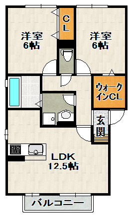 modestyの間取り