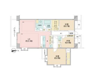 フォーリア駒沢公園パークサイドの間取り