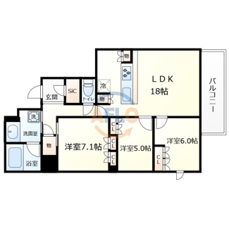 【間取り】 | ブランシエスタ上本町　五条小学校区 | ブランシエスタ上本町　間取り