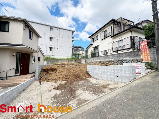 相模原市南区上鶴間　新築1棟の前面道路含む現地写真