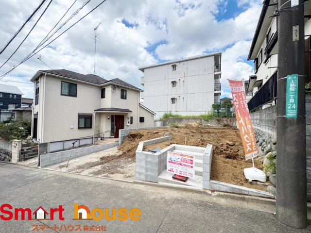 相模原市南区上鶴間　新築1棟の前面道路含む現地写真