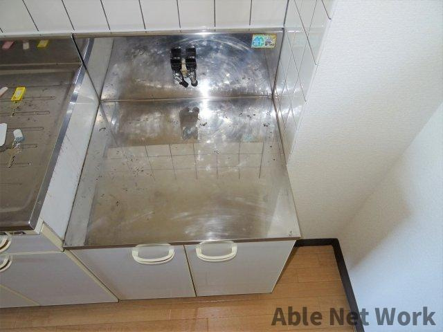 アークヒルズフクモトＮＯ．５Ｂ棟のキッチン|コンロ置き場