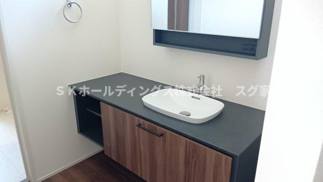 亀岡市篠町広田２期新築戸建て住宅の独立洗面台
