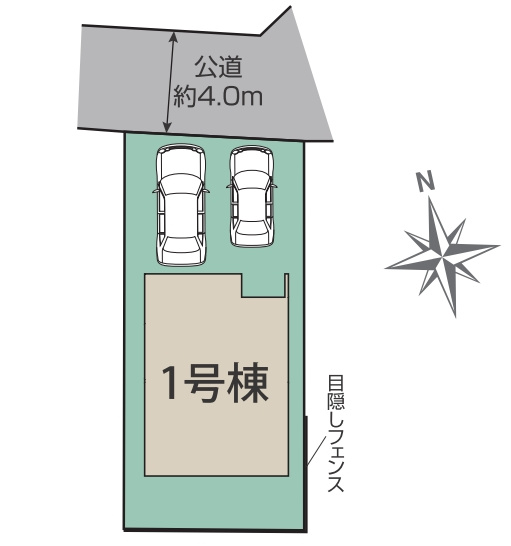 中央区淵野辺本町5丁目の区画図