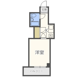 大阪市浪速区塩草３丁目の賃貸マンションの間取り