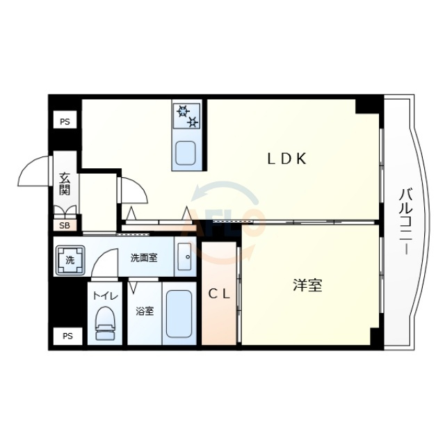 シャンクレール南堀江の間取り|シャンクレール南堀江　間取り