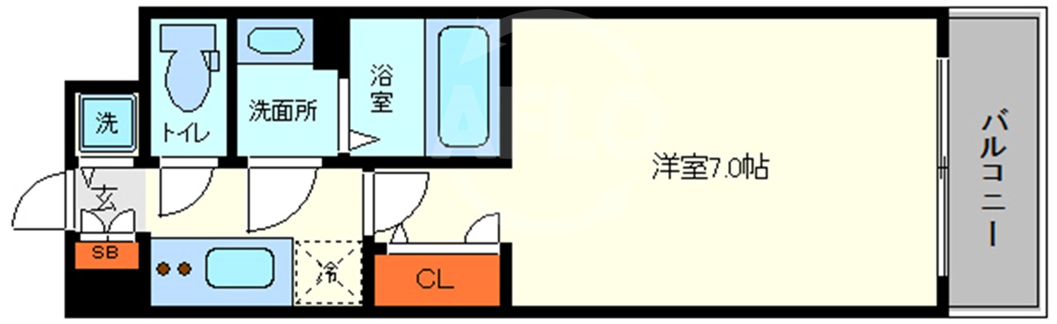 S-RESIDENCE大阪九条Northの間取り|S-RESIDENCE大阪九条North　間取り