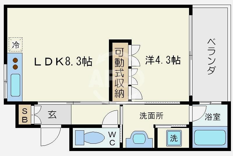 アーバネックス北堀江　堀江小学校区の間取り|間取り