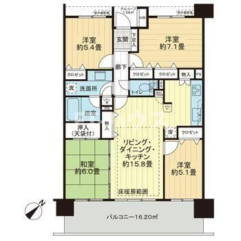 レクセルマンション幕張ブリーズの間取り