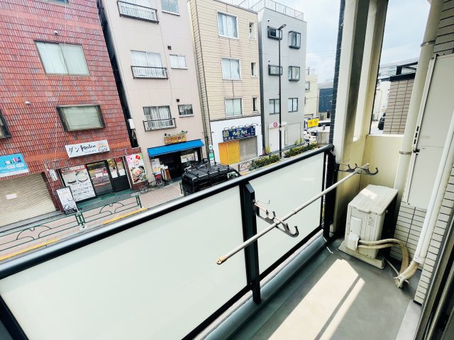 ローレル新町のバルコニー