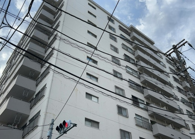 【外観】 | めじろ台コーポラス | マンションの外観は非常に重要なポイントです！外観の善し悪しは資産価値に大きな影響を与えます。外観のいいマンションを購入することで、高値で売却がしやすく、買い手が見つかりやすいというメリットがあります。
