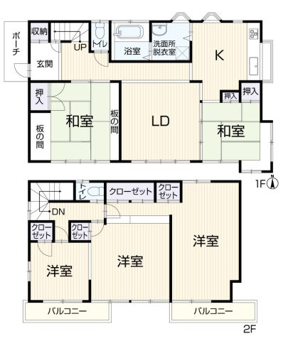 高崎市倉賀野町　中古住宅の間取り|5LDK！ 内外装リフォーム