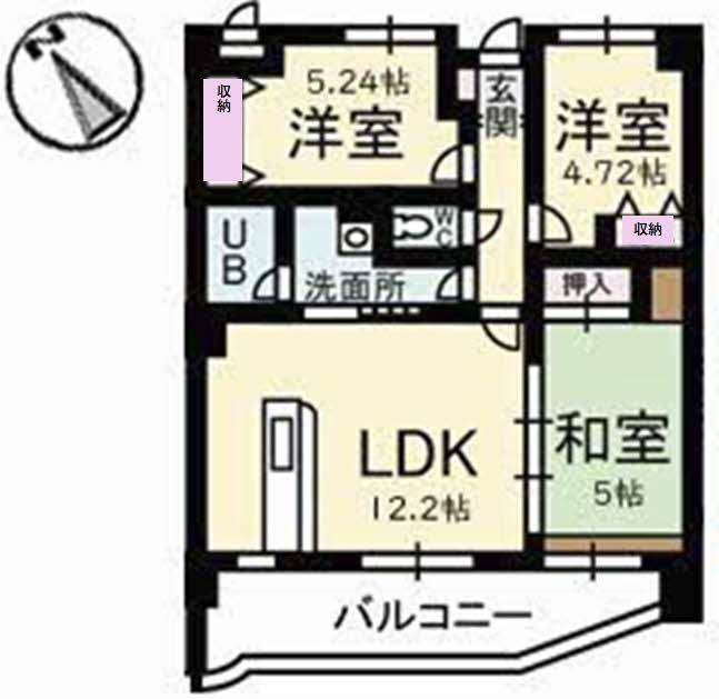 カーサ古江の間取り