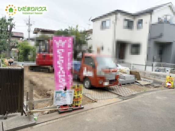 流山市平方433番　新築戸建　A号棟の駐車場|2台分可能な駐車スペース(^^)/車種により異なる場合がございます。