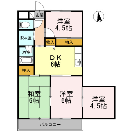 【間取り】 | 長瀬第三マンション