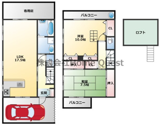 【間取り】 | 南本町6丁目戸建
