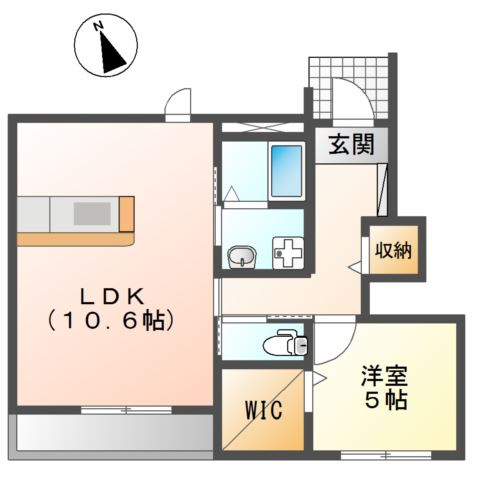 Ｇｒｅｅｎ　ＣａｌｍⅢの間取り