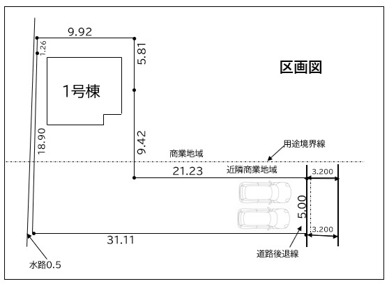 リーブルガーデン西脇市西脇17期　１号棟の区画図