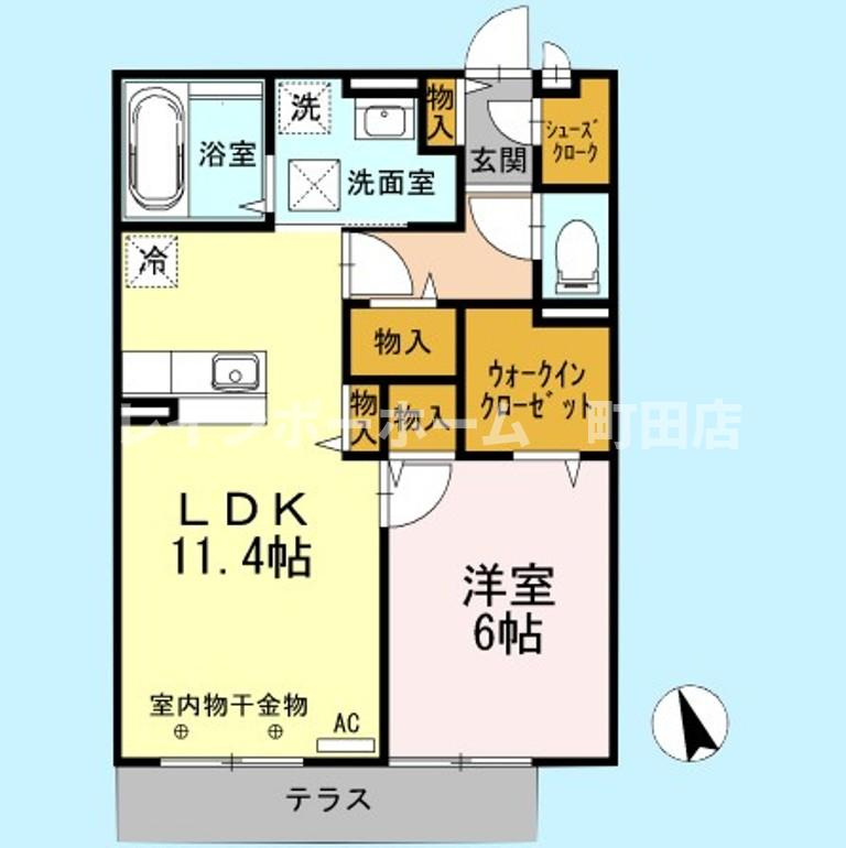 ファイン　ステージ※初期費用分割あと払いサービス利用可能物件の間取り