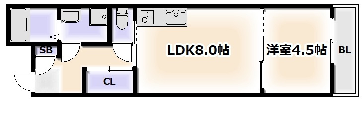はなれの間取り