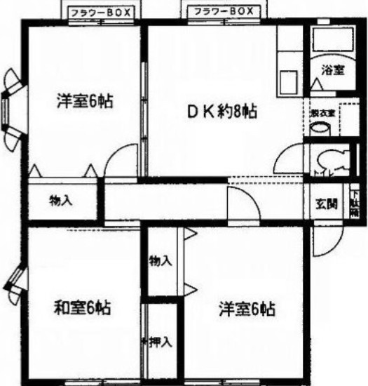 サンクレールNの間取り