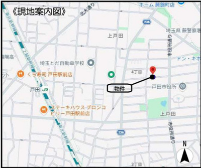 【地図】 | 上戸田4丁目　売地