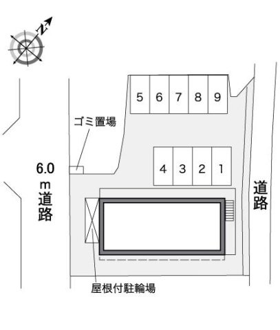 レオパレスヴァンベールの区画図